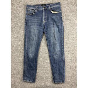 DSTLD Jeans Mens 33x30 Blue Skinny-Slim Stretch Denim 5-Pocket Medium Wash